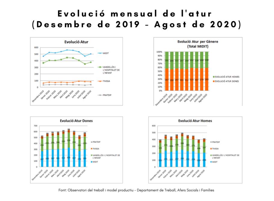 SOCIOECONOMIC DATA OF THE TERRITORY (evolution monthly data, August 2020) Image