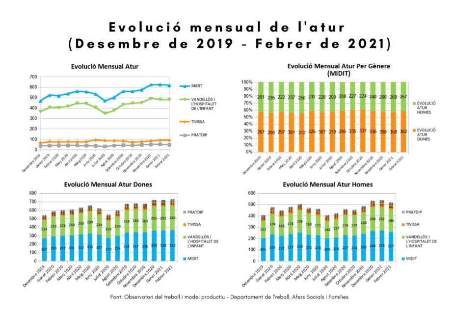 SOCIOECONOMIC DATA OF THE TERRITORY (evolution monthly data, February 2021) Image