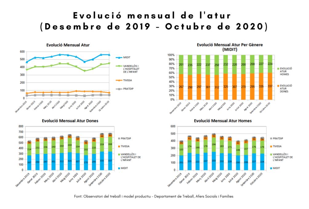SOCIOECONOMIC DATA OF THE TERRITORY (evolution monthly data, October 2020) Image